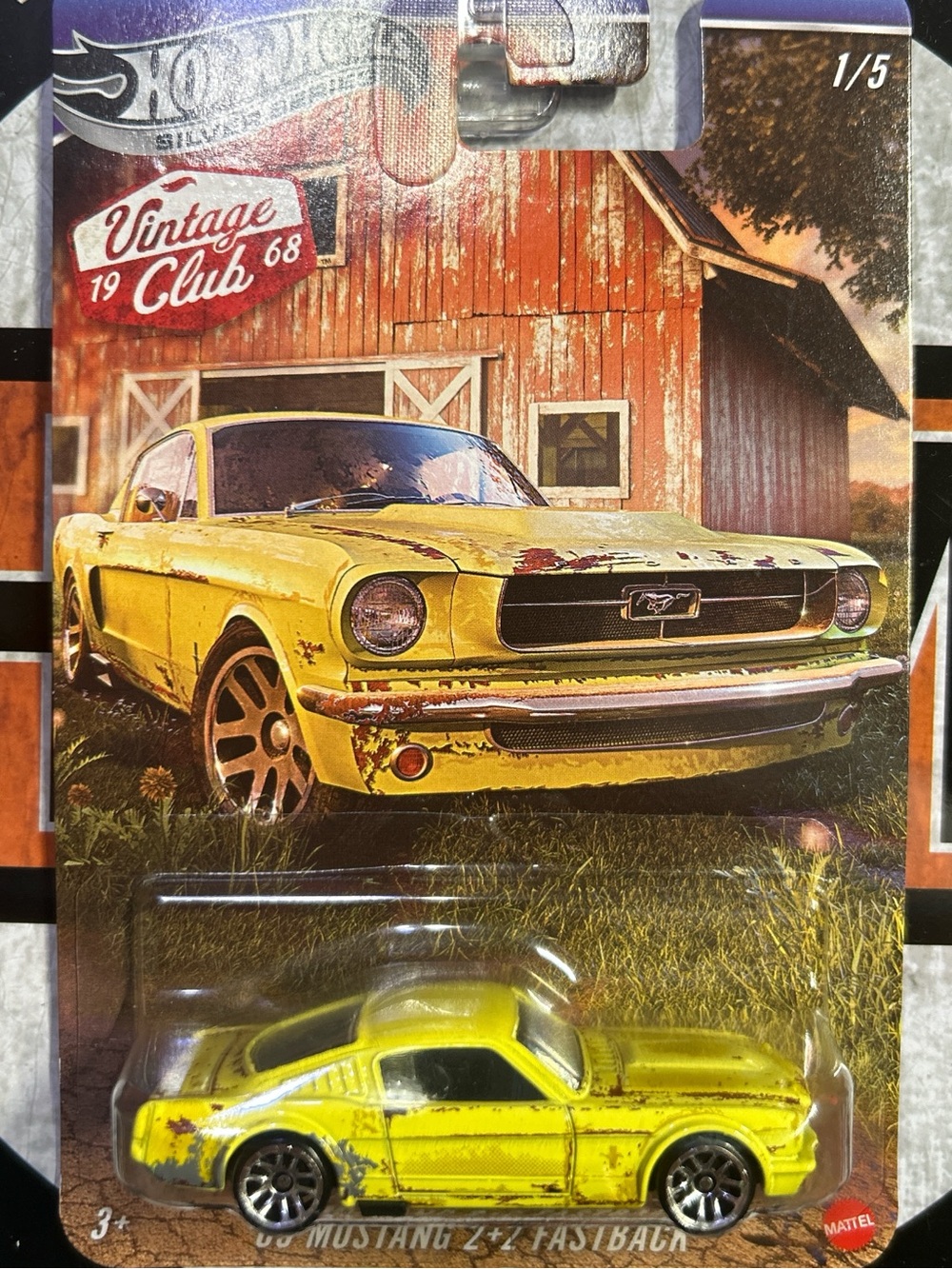 Hot Wheels Vintage Club 65 Mustang yellow #mustang #hotwheels #musclecar